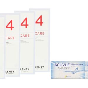 Acuvue Oasys 4 x 6 Zwei-Wochenlinsen + Lensy Care 4 Halbjahres-Sparpaket
