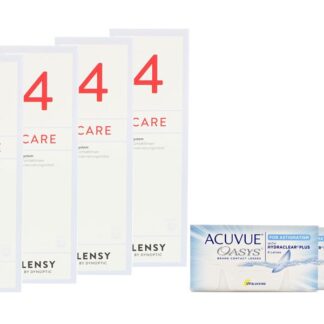 Acuvue Oasys for Astigmatism 4 x 6 Zwei-Wochenlinsen + Lensy Care 4 Halbjahres-Sparpaket
