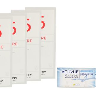 Acuvue Oasys for Astigmatism 4 x 6 Zwei-Wochenlinsen + Lensy Care 5 Halbjahres-Sparpaket