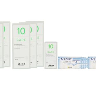 Acuvue Oasys for Astigmatism 8 x 6 Zwei-Wochenlinsen + Lensy Care 10 Jahres-Sparpaket