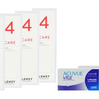 Acuvue Vita 2 x 6 Monatslinsen + Lensy Care 4 Halbjahres-Sparpaket