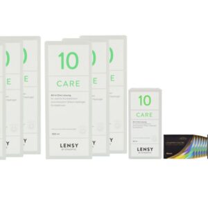 Air Optix Colors 12 x 2 farbige Monatslinsen + Lensy Care 10 Jahres-Sparpaket