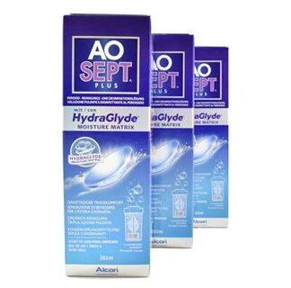 Aosept Plus HydraGlyde 3 x 360 ml Peroxid-Lösung