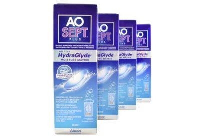 Aosept Plus HydraGlyde 4 x 360 ml Peroxid-Lösung