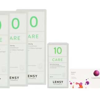 Avaira toric Vitality 2 x 6 Monatslinsen + Lensy Care 10 Halbjahrespaket