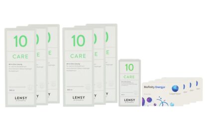 Biofinity Energys 4 x 6 Monatslinsen + Lensy Care 10 Jahres-Sparpaket