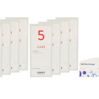 Biofinity Energys 4 x 6 Monatslinsen + Lensy Care 5 Jahres-Sparpaket