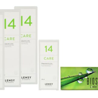 Bios Comfort 2 x 6 Monatslinsen + Lensy Care 14 Halbjahres-Sparpaket