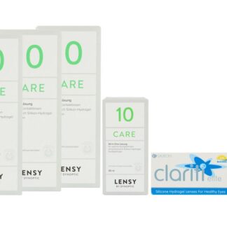 Clariti Elite 2 x 6 Monatslinsen + Lensy Care 10 Halbjahres-Sparpaket