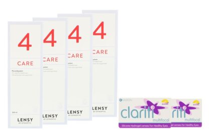 Clariti multifocal 2 x 6 Monatslinsen + Lensy Care 4 Halbjahres-Sparpaket