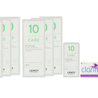 Clariti multifocal 4 x 6 Monatslinsen + Lensy Care 10 Jahres-Sparpaket