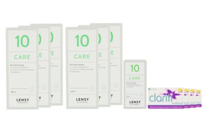 Clariti multifocal 4 x 6 Monatslinsen + Lensy Care 10 Jahres-Sparpaket