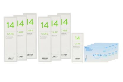 Contaview premium toric UV 4 x 6 Monatslinsen + Lensy Care 14 Jahres-Sparpaket