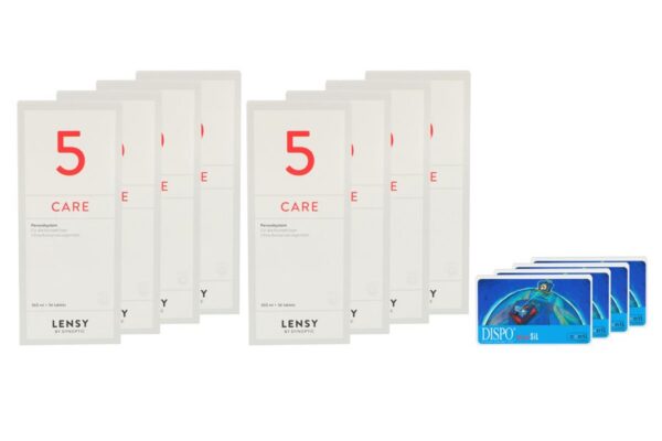Dispo MultiSiL 4 x 6 Monatslinsen + Lensy Care 5 Jahres-Sparpaket