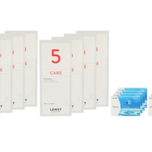 Fusion 7 Days 8 x 12 Wochenlinsen + Lensy Care 5 Jahres-Sparpaket