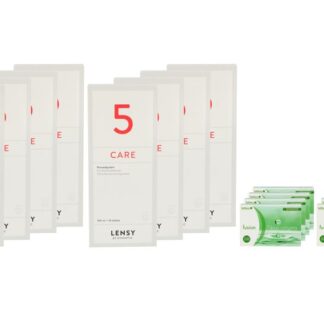 Fusion 7 Days Astigma 8 x 12 Wochenlinsen + Lensy Care 5 Jahres-Sparpaket