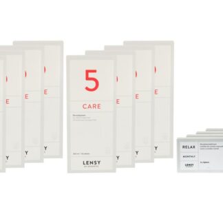 Lensy Monthly Relax Spheric 4 x 6 Monatslinsen + Lensy Care 5 Jahres-Sparpaket