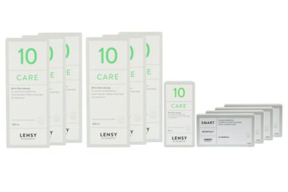 Lensy Monthly Smart Multifocal 4 x 6 Monatslinsen + Lensy Care 10 Jahres-Sparpaket