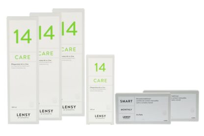 Lensy Monthly Smart Toric 2 x 6 Monatslinsen + Lensy Care 14 Halbjahres-Sparpaket