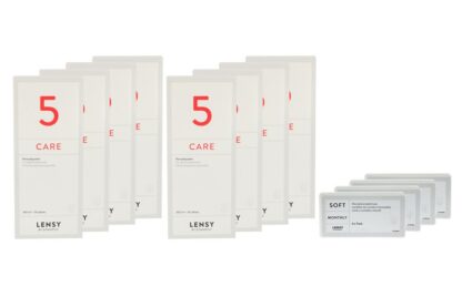 Lensy Monthly Soft Toric 4 x 6 Monatslinse + Lensy Care 5 Jahres-Sparpaket