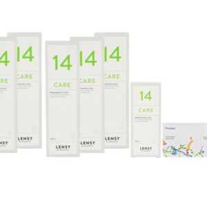 Proclear 4 x 6 Monatslinsen + Lensy Care 14 Jahres-Sparpaket