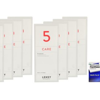 Pure Vision Multifocal 4 x 6 Monatslinsen + Lensy Care 5 Jahres-Sparpaket