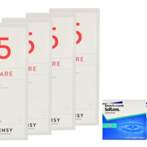SofLens 38 2 x 6 Monatslinsen + Lensy Care 5 Halbjahres-Sparpaket