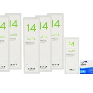 SofLens 59 4 x 6 Monatslinsen + Lensy Care 14 Jahres-Sparpaket