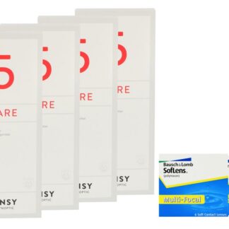 SofLens Multi-Focal 2 x 6 Monatslinsen + Lensy Care 5 Halbjahres-Sparpaket