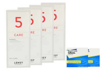 SofLens Multi-Focal 2 x 6 Monatslinsen + Lensy Care 5 Halbjahres-Sparpaket