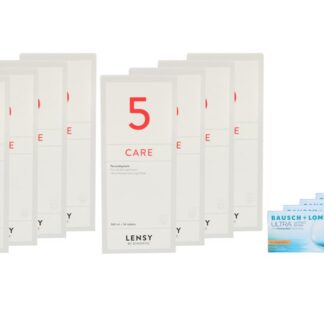 Ultra for Astigmatism 4 x 6 Monatslinsen + Lensy Care 5 Jahres-Sparpaket