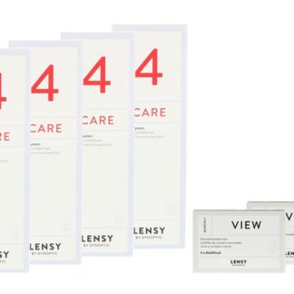 Lensy Monthly View Multifocal 2 x 6 Monatslinsen + Lensy Care 4 Halbjahres-Sparpaket
