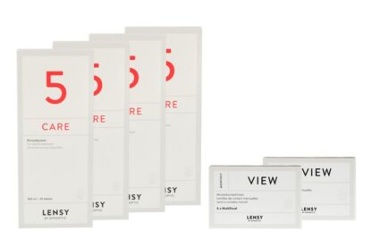 Lensy Monthly View Multifocal 2 x 6 Monatslinsen + Lensy Care 5 Halbjahres-Sparpaket