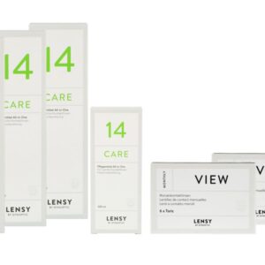 Lensy Monthly View Toric 2 x 6 Monatslinsen + Lensy Care 14 Halbjahres-Sparpaket