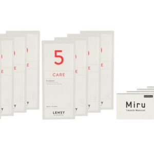 Miru 1 Month Multifocal 4 x 6 Monatslinsen + Lensy Care 5 Jahres-Sparpaket