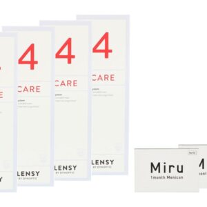 Miru 1 Month Toric 2 x 6 Monatslinsen + Lensy Care 4 Halbjahres-Sparpaket