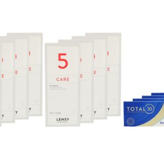 Total 30 4 x 6 Stück Monatslinsen + Lensy Care 5 Jahres-Sparpaket