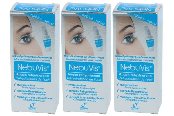 NebuVis Augen rehydrierend 3 x 10 ml Augenspray